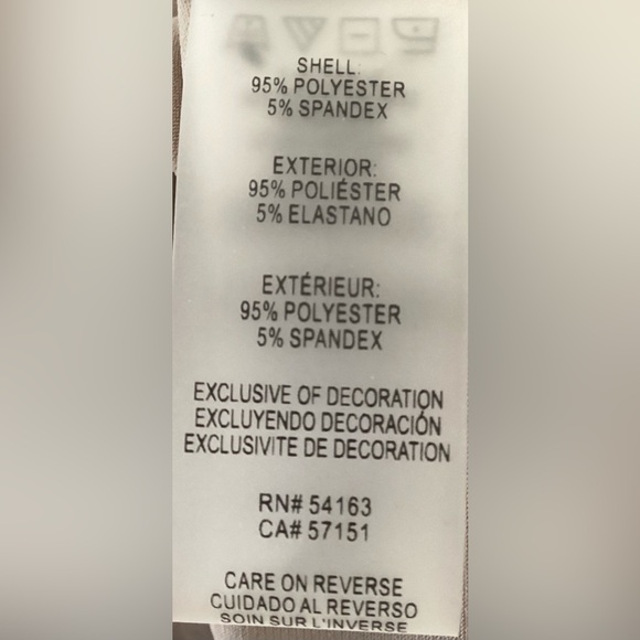 Calvin Klein Two-Tone Top in Beige and Black - Picture 4 of 4